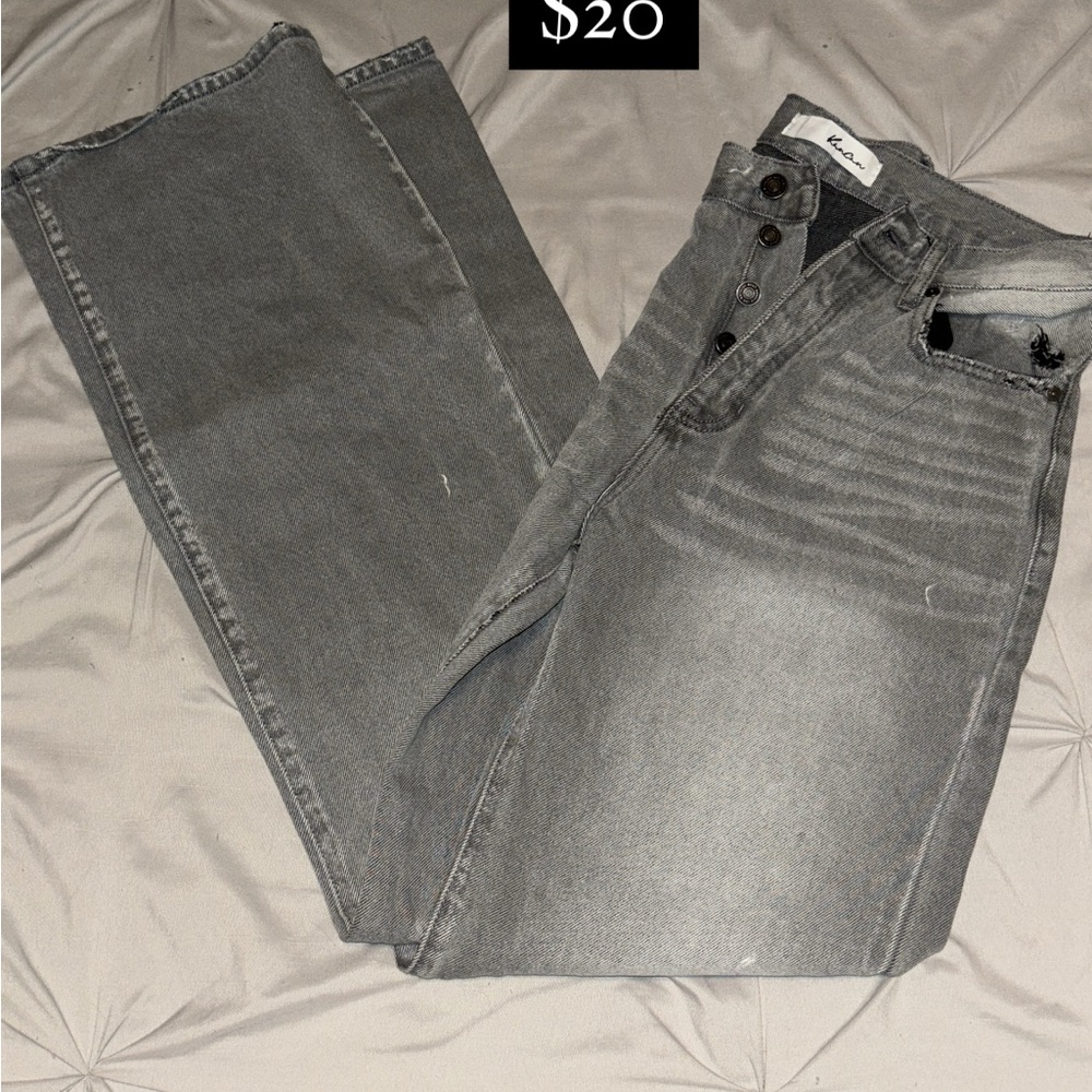 grey kancan brand jeans